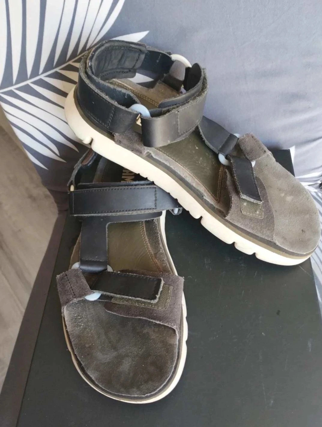 Nu pieds kaki/marron, Camper, P40
